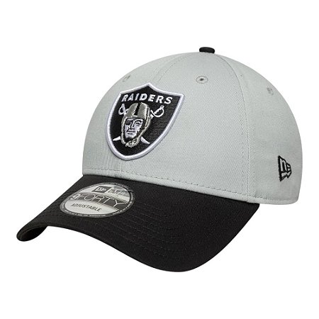Boné New Era 940 Las Vegas Raiders Side Patch Cinza
