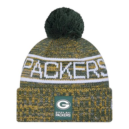 Gorro New Era Sport Knit Green Bay Packers Sideline Verde