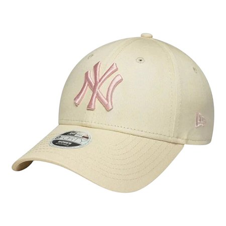 Boné New Era 940 New York Yankees League Bege Feminino