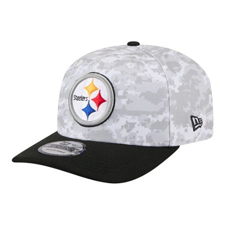 Boné New Era 970 Pittsburgh Steelers Salute to Service Cinza