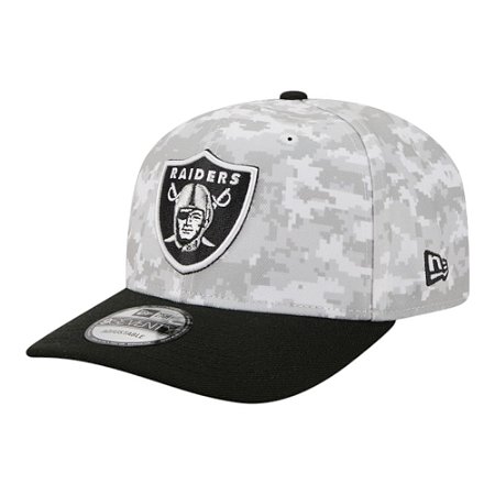 Boné New Era 970 Las Vegas Raiders Salute to Service Cinza