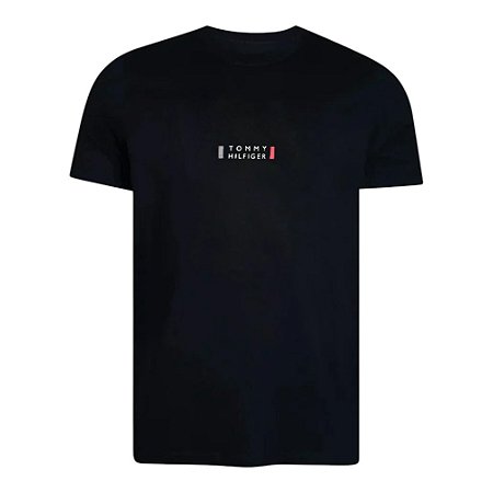 Camiseta Tommy Hilfiger Brand Love Print Tee Preto