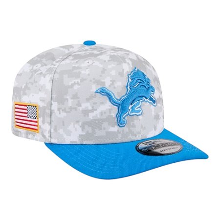 Boné New Era 970 Detroit Lions Salute Service Militar