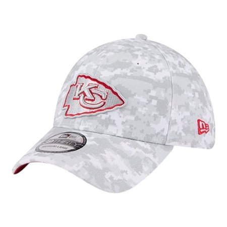 Boné New Era 3930 Kansas City Chiefs Salute Service 25 Cinza