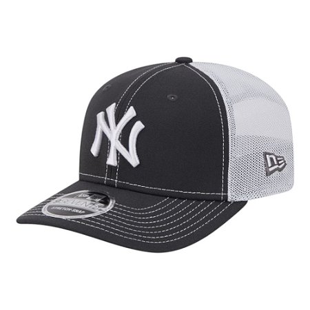 Boné New Era 970SS New York Yankees Trucker Cinza Escuro