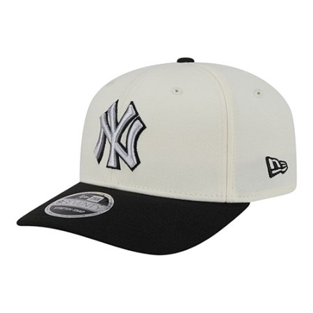 Boné New Era 970 New York Yankees Two-Tone Chrome Off White