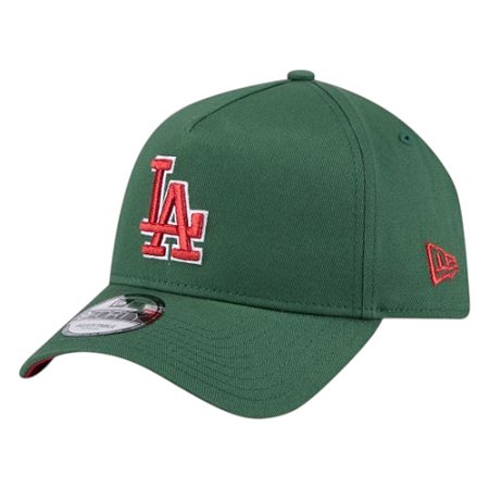 Boné New Era 940 A-Frame Los Angeles Dodgers Metallic Verde