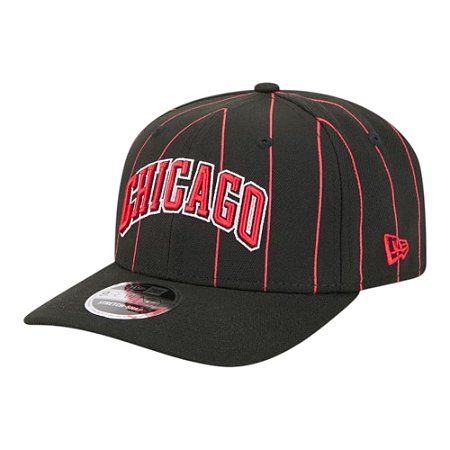 Boné New Era 970SS Chicago Bulls Classic NBA Preto Masculino