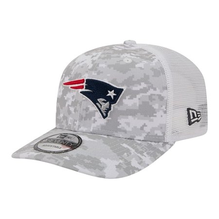 Boné New Era 970 New England Patriots Trucker Salute Service
