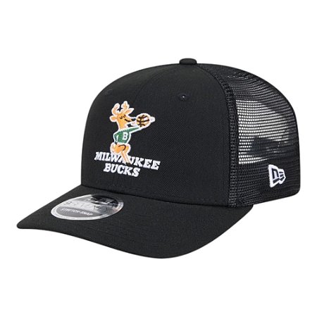 Boné New Era 970ss Milwaukee Bucks Hardwood Preto Masculino