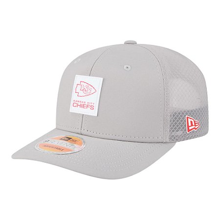 Boné New Era 940mc Kansas City Chiefs Sideline Cinza