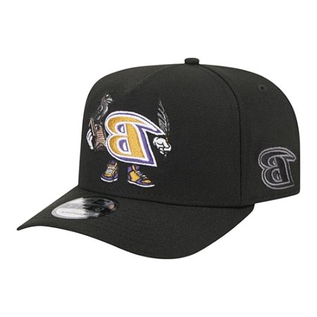 Boné New Era 950 A-Frame Baltimore Ravens Cartoon Preto