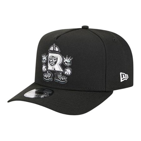 Boné New Era 950 A-Frame Las Vegas Raiders Cartoon Preto