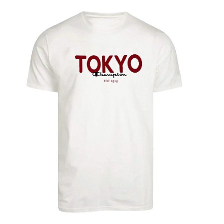 Camiseta Champion Malhão Tokyo Off White Masculino