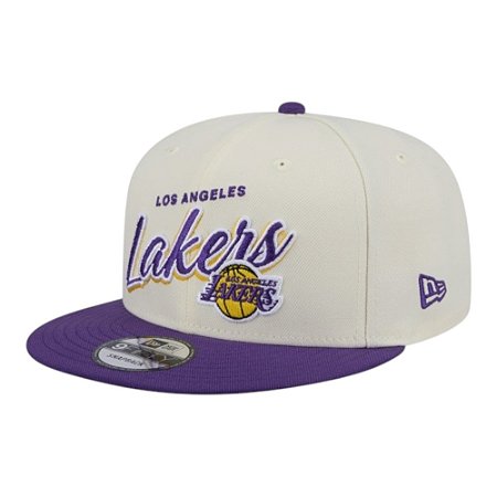 Boné New Era 950 Los Angeles Lakers 2Tone Script Off White