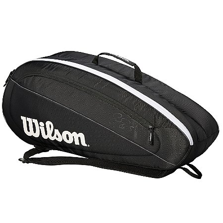 Mochila Wilson Esportiva Federer Team II 6 Pack Preto/Branco
