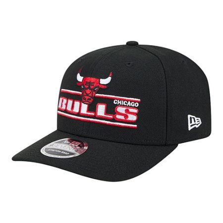 Boné New Era 970SS Chicago Bulls Stated Preto Masculino