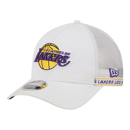 Boné New Era 940MC A-Frame Los Angeles Lakers Tape Branco