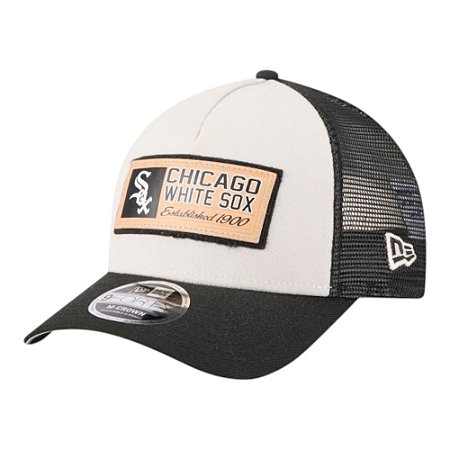 Boné New Era 940MC Chicago White Sox Text Preto Masculino
