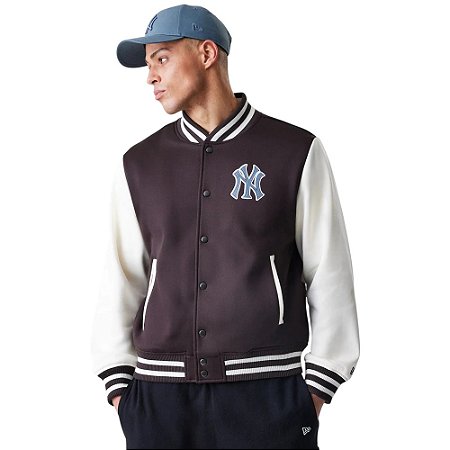 Jaqueta Bomber New Era New York Yankees Masculino Marrom
