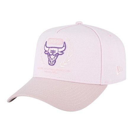 Boné New Era 940 A-Frame Chicago Bulls College Dreams Rosa