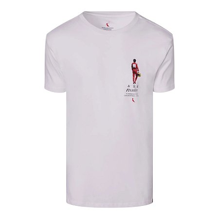 Camiseta Reserva Estampada F1 Legend Senna Masculino Branco