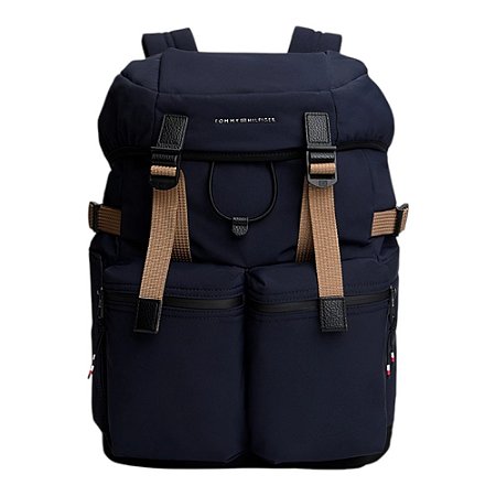 Mochila Tommy Hilfiger Travel Flap 20,6 Litros Marinho