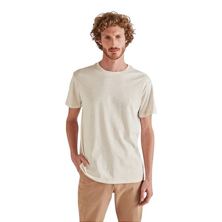 Camiseta Reserva Malha Linho Masculino Off White
