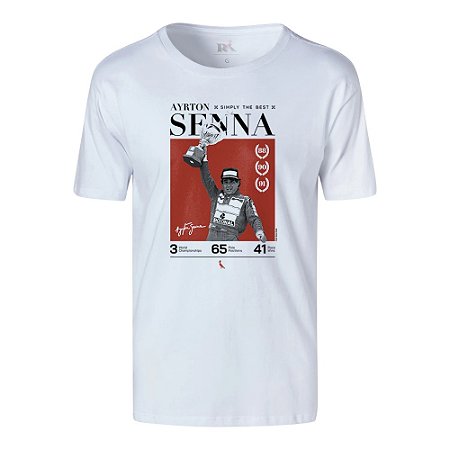 Camiseta Reserva Estampada Senna Simply The Best Masculino