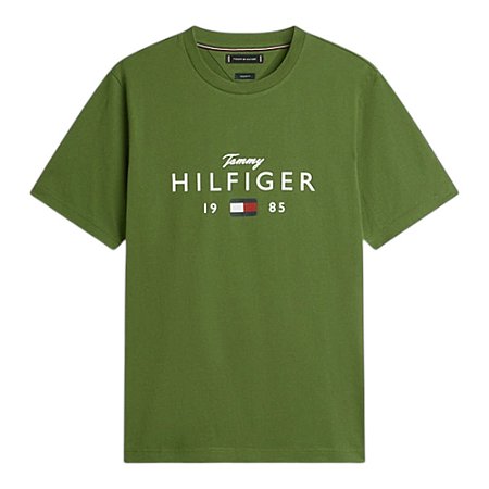 Camiseta Tommy Hilfiger Brand Love Big Tee Masculino Verde