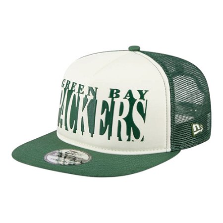 Boné New Era 950 A-Frame Green Bay Packers Team Cutout Verde