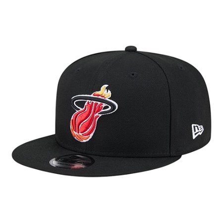 Boné New Era 950 Miami Heat Hardwood Preto Masculino