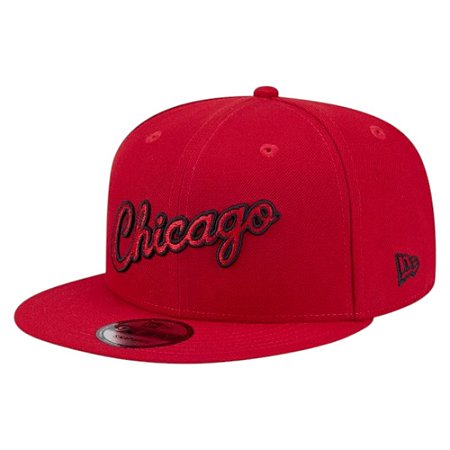 Boné New Era 950 Chicago Bulls Hardwood Vermelho Masculino
