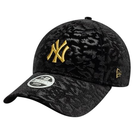 Boné New Era 940 New York Yankees Leo Velour Preto Feminino