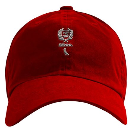 Boné Reserva Dad Hat Bordado Senna Masculino Vermelho