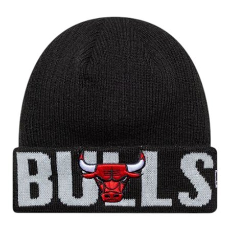 Gorro New Era Chicago Bulls Wordmark Beanie Masculino Preto