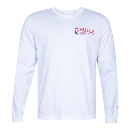 Camiseta New Era Chicago Bulls Manga Longa Style Masculino