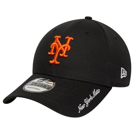 Boné New Era 940 New York Mets Visor Script Preto Masculino