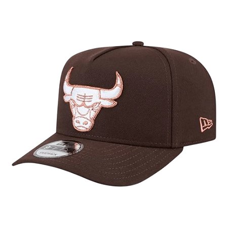 Boné New Era 950 A-Frame Chicago Bulls Metalic Marrom