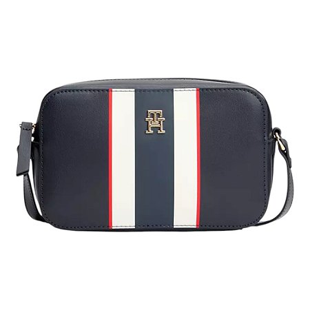 Bolsa Tommy Hilfiger Latam Corporate Crossover Azul Marinho