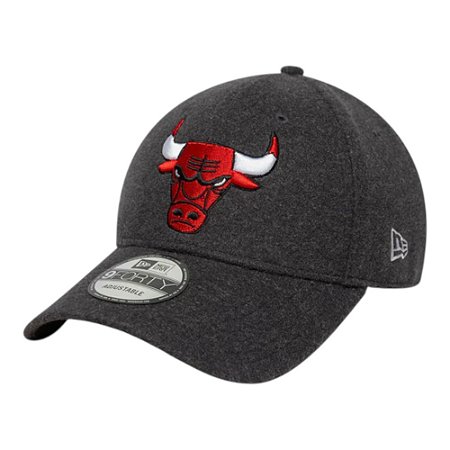 Boné New Era 940 Chicago Bulls Melton Wool Cinza Escuro