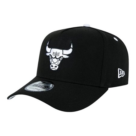 Boné New Era 940 A-Frame Chicago Bulls Core Preto Masculino