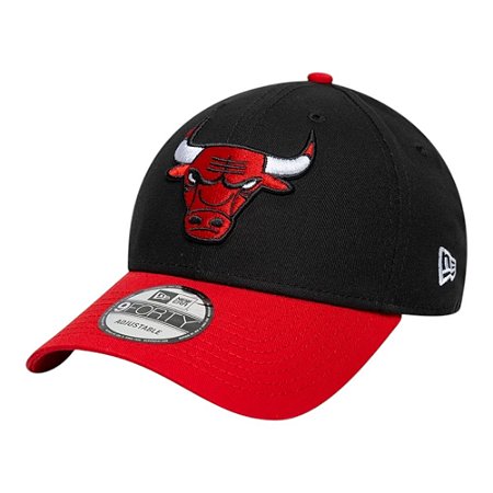 Boné New Era 940 Chicago Bulls Side Patch Preto