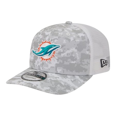 Boné New Era 970 Miami Dolphins Salute Service Cinza