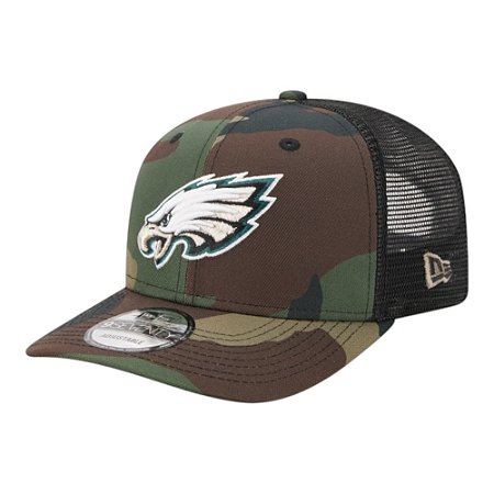 Boné New Era 970 Philadelphia Eagles Salute Service Verde