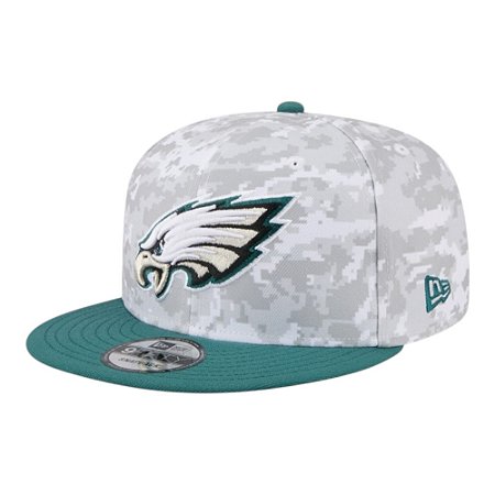 Boné New Era 950 Philadelphia Eagles Salute Service Cinza