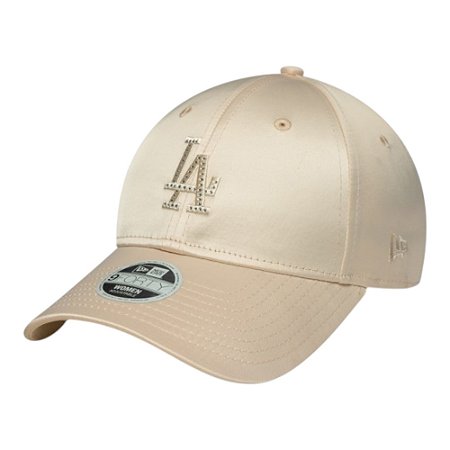 Boné New Era 940 Los Angeles Dodgers Satin Rhinestone Bege