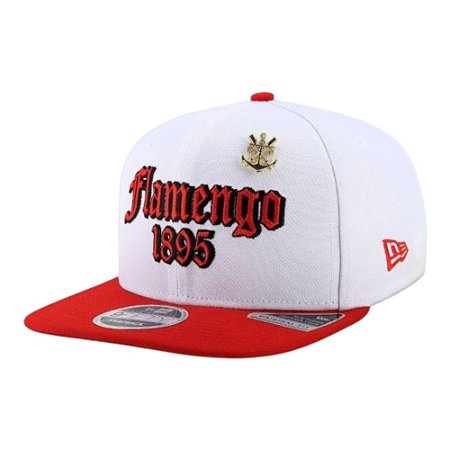 Boné New Era 950 Flamengo Futebol Lifestyle Branco