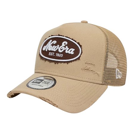 Boné New Era 940 A-Frame Oval Canvas Distress Trucker