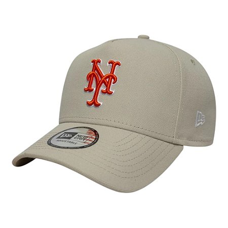 Boné New Era 940 A-Frame New York Mets Outline Script Bege